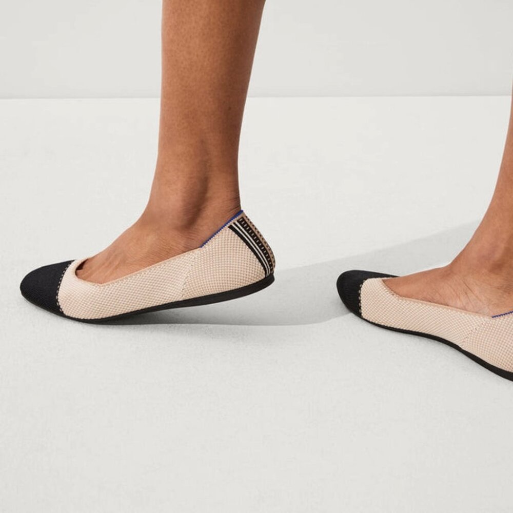 Rothy's The Square Flat In Tuxedo, Size 7.5 - image 2